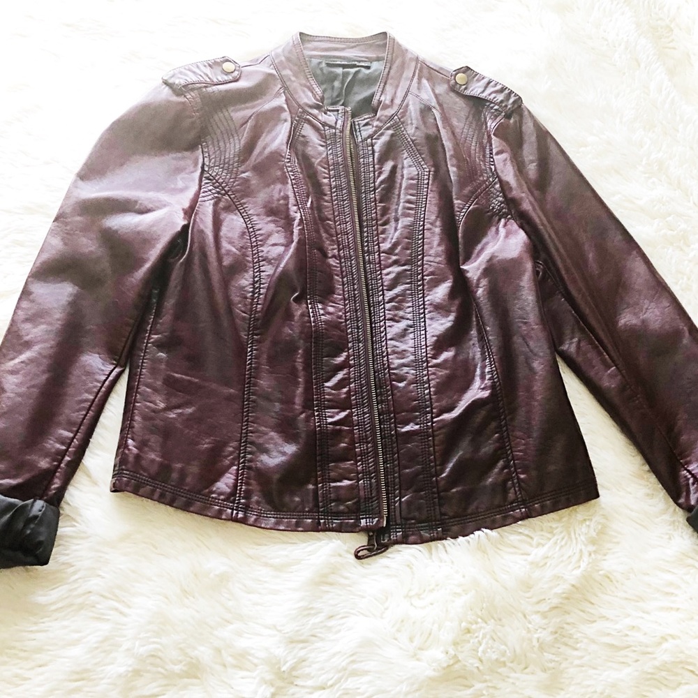 Faux Leather Jacket